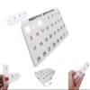 31 compartments, 1 per Day, 4 Week Monthly Pill Organizer by Promed. Includes Tray and 8 Removable compartments. (White) view 3