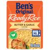 BEN'S ORIGINAL Ready Rice Butter and Garlic Flavored Rice, Easy Dinner Side, 8.8 oz Pouch (Pack of 6) view 1