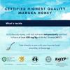 Honey Australia Manuka Honey MGO 830+ | 8.8 oz | Medical Grade, Organic, Raw, Certified Pure Manuka Honey for Daily Health & Wellness | Delicious, Rich Taste, Also Suitable For Skin Care view 2