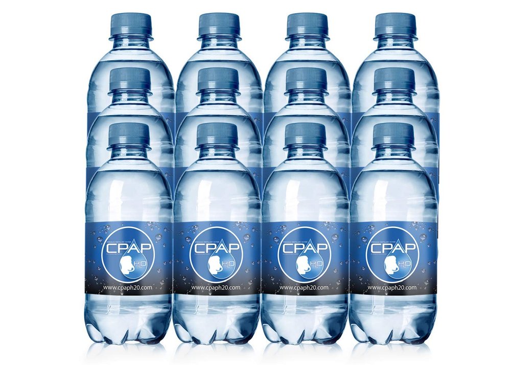 12oz CPAP H2O Premium Distilled Water (12 Bottle Pack)