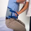 Patient Aid Transfer Sling - Moving Assist Hoist Gait Belt Harness Device with Heavy Duty 400lb Weight Capacity, Padded Handles, Extended Length & Width - 8" x 23.5", Slip-Proof Lining view 1