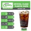 Small Clear Plastic Disposable Cups | 9 oz Cups, 300 Pack | Crystal Clear PET Cup | Cold Smoothie | Iced Coffee Go Cups | Ideal for Coffee, Parfait, Juice, Soda, Cocktail, Party Cups (9oz,300 count) view 4