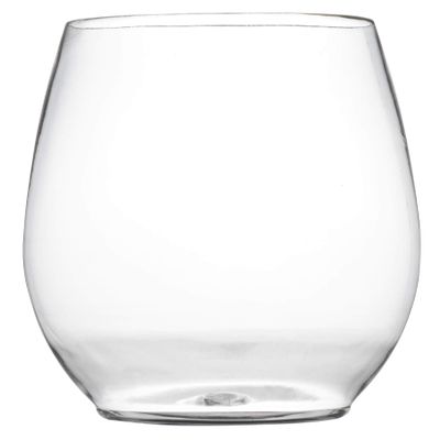 Renaissance Clear Stemless Goblet, 6 Count (Pack of 8)