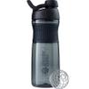 BlenderBottle SportMixer Shaker Bottle Perfect for Protein Shakes and Pre Workout, 28-Ounce, Black view 1