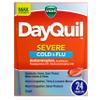 Vicks DayQuil Severe Cold, Flu & Congestion Medicine, Liquicaps, Maximum Strength Orange, 24 Count view 1