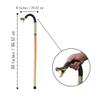Genuine Eastern Diamondback Rattlesnake Head Walking Cane - Handmade Snake Staff Walking Stick, Real Taxidermy Snake Stick Handle - Wooden Staff, Black Rubber Shaft, Leather Grip - 38.5 Inches view 3