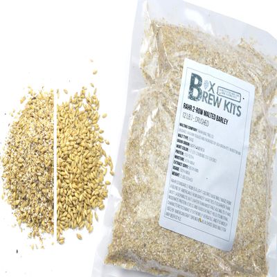 RAHR 2-Row Malted Barle 2 LBS CRUSHED Home Brewing Beer Making by ESKS Crushed for optimum conversion
