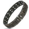 Smarter LifeStyle Titanium Magnetic Bracelet for Men - Extra Strength, Gunmetal Gray view 1