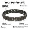 Smarter LifeStyle Titanium Magnetic Bracelet for Men - Extra Strength, Gunmetal Gray view 3