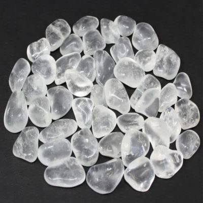 1/4 lb Bulk Lot Clear Quartz Tumbled Stone (Crystal Healing Metaphysical) 4 oz