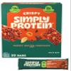 Simply Protein - Peanut Butter Chocolate Crispy Bars - Plant Based Protein Bars - Low Carb, Low Sugar, High Fiber - 13g Protein, 2g Sugar, 7g Fiber - Vegan, Gluten Free, Non GMO, Kosher - 32 Bars view 1