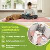 PeapodMats Bedwetting & Incontinence Waterproof Bed Mat - Reusable Underpad. Secure Placement & Breathable. Washable. Enviro Friendly 3x5 (Peach/Pink) Mattress Protector & Pee Pad for Kids & Adults view 4
