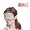 AKOAK Natural Mulberry Silk Sleep Mask,Super Smooth and Soft Block Lights Comfortable Sleeping Mask with Adjustable Strap for Men, Women and Kids (Silver/Grey) view 2