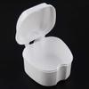 Denture Case, Denture Cup with Strainer, Coolrunner Denture Bath Box False Teeth Storage Box with Basket Net Container Holder for Travel, Retainer Cleaning view 1