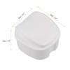 Denture Case, Denture Cup with Strainer, Coolrunner Denture Bath Box False Teeth Storage Box with Basket Net Container Holder for Travel, Retainer Cleaning view 2