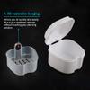 Denture Case, Denture Cup with Strainer, Coolrunner Denture Bath Box False Teeth Storage Box with Basket Net Container Holder for Travel, Retainer Cleaning view 3