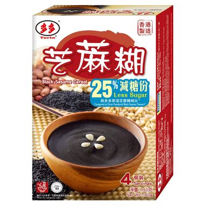 25% Less Sugar Torto Black Sesame Instant Dessert 40g x 8 servings