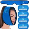 Face Ice Pack Wrap for TMJ Relief, Wisdom Teeth, Jaw, Head and Chin, 4 Reusable Hot and Cold Gel Packs, Pain Relief for Mouth, Oral and Facial Surgery view 1