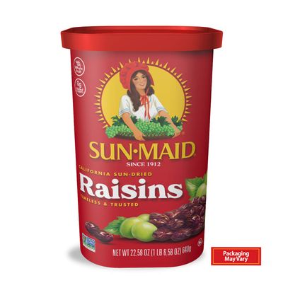 Sun-Maid California Raisins | 23 Ounce | Whole Natural Dried Fruit | No Artificial Flavors | Non-GMO | Vegan And Vegetarian Friendly