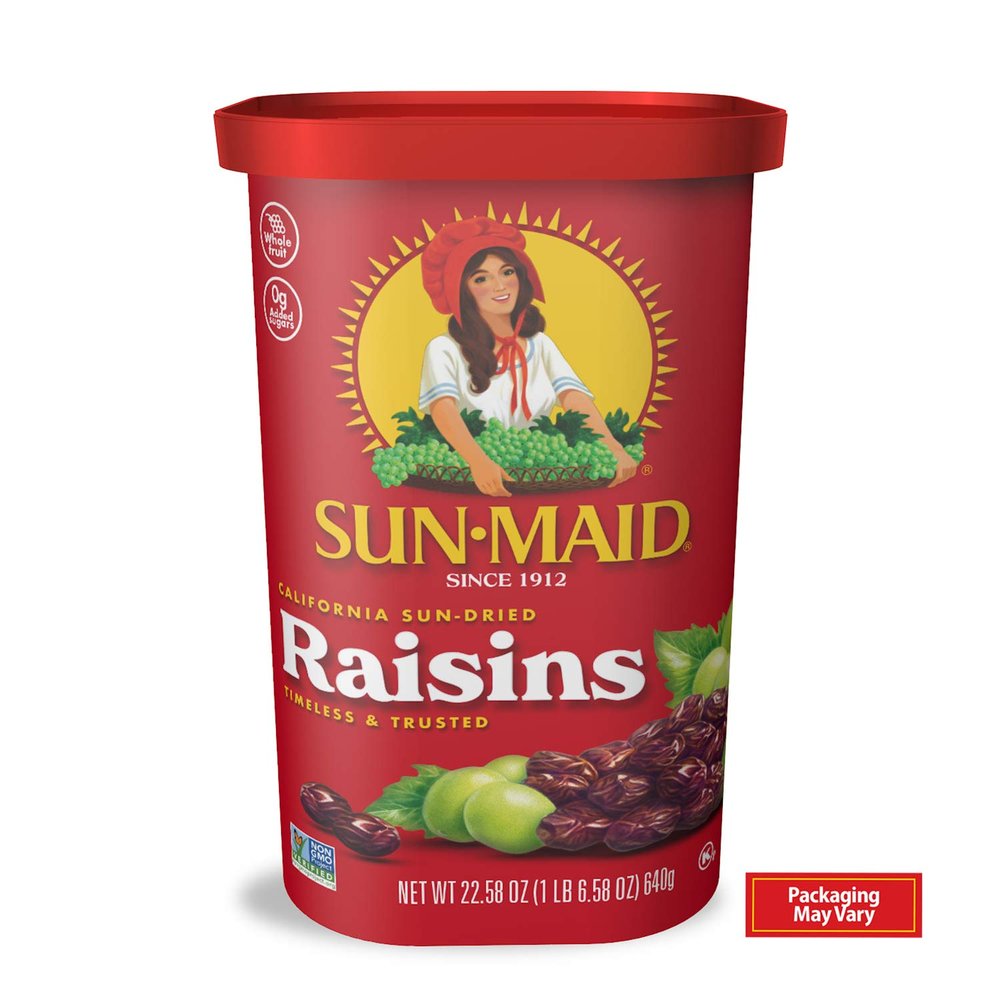 Sun-Maid California Raisins | 23 Ounce | Whole Natural Dried Fruit | No Artificial Flavors | Non-GMO | Vegan And Vegetarian Friendly
