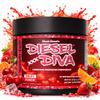 DIESEL DIVA Pre Workout Powder Energizer, Potent Mental Focus, Endurance with Caffeine, Green Tea, Beta Alanine, B-Vitamins, BCAAs (Fruit Punch) view 3