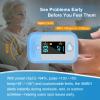 MEDLINKET AM801 Pulse Oximeter Medical Grade, High Precision Finger Oxygen Monitor Measures SpO2, Body Temperature, PR, Perfusion Index, Plethysmograph, Alarm for Abnormal Blood Oxygen for Home Clinic view 3