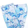Holiday Wired Christmas Tree Ribbon - 2 1/2" x 10 Yards, Light Blue Shiny Snowmen, Wreath, Bows, Decorations, Fall, Thanksgiving, Winter, Holiday, Crafts, Gift Wrapping view 3