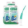 GUM Soft-Picks Advanced, Easy to Use Dental Picks for Teeth Cleaning Health, Disposable Interdental Brushes with Convenient Carry Case, Dentist Recommended Dental Picks, 90 Count (Pack of 3) view 1