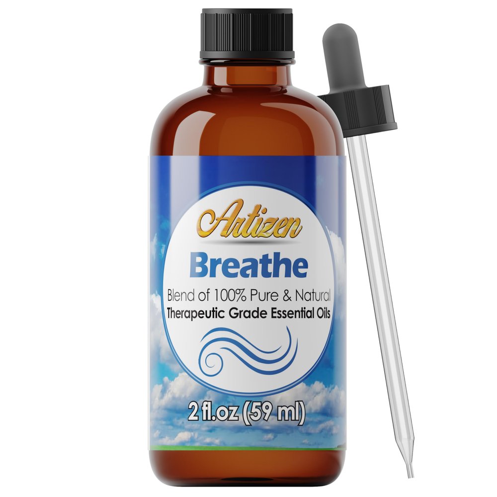 Artizen Breathe Blend Essential Oil Therapeutic Grade - Undiluted, Pure & Natural 2oz Aromatherapy