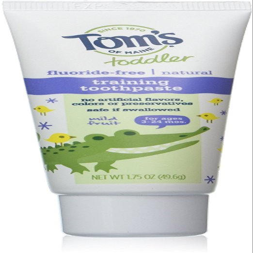 Tom's of Maine Flouride Free Children's Toothpaste, Mild Fruit Flavor - 1.75 oz - 2 pk