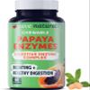 Yuve Naturals Chewable Papaya Enzymes - Sugar-Free Plant-Based Digestive Enzyme Complex for Gas, Bloating & Post-Meal Comfort - Vegan, Non-GMO, Gluten-Free - 90ct view 1