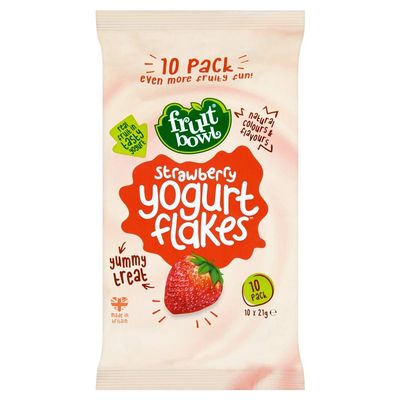 Fruit Bowl Strawberry Yogurt Flakes, 210 g