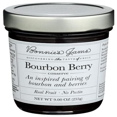Bonnies Jams Bourbon Berry Jam, 9 Oz