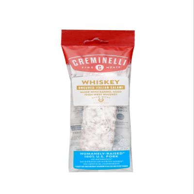 Creminelli Whiskey Salami, Humanely-Raised U.S. Pork, Keto & Paleo Friendly, High Protein - Sugar Free, Gluten Free, No Added Nitrates or Nitrites (Whiskey, 5.5 Ounce (Pack of 1))