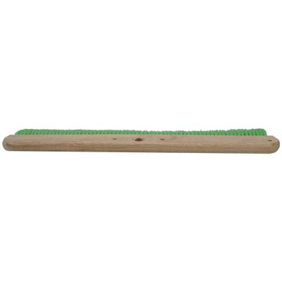 MARSHALLTOWN Wood Backed Concrete and Masonry Broom, Green Nylon, Made in The USA, 6561
