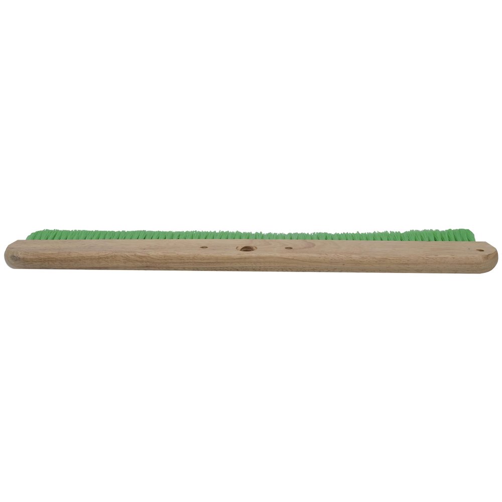 MARSHALLTOWN Wood Backed Concrete and Masonry Broom, Green Nylon, Made in The USA, 6561