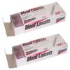 MEDIPOINT Stainless Steel Lancets  200 Count (Pack of 2) | Sterile, Disposable, Individually Wrapped | Ultra-Keen Needle Point for Fingertip Blood Sampling and Precision Skin Care | Made in USA view 1