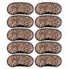 10 Pack Leopard Eye Masks Cover Sleep Mask Shade Cover for Sleeping,Shift Work,Office Nap,Relieve Stress,Travel Pouch Night Blindfold Airplane Relaxing Eyeshade Cover with Nose Pad for Men Women Kids view 1