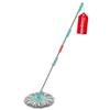 Spotzero By Milton Spin Mop Spares Set Handle with Microfibers Refill(Compatible with Prime, E-Elite, Classic, Ace Mops) (DCPDFLR076ASSR0024) (Aqua Green) view 1
