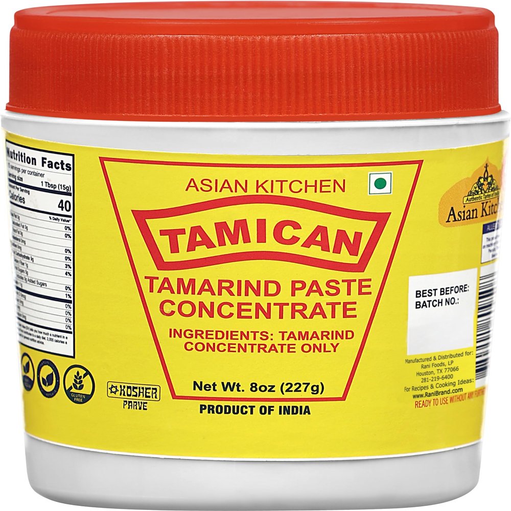 Asian Kitchen Tamarind Concentrate 8oz (227g) ~ Gluten Free, No added sugar | All Natural | Vegan | NON-GMO | Kosher | No Colors | Indian Origin