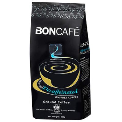 Boncaf 100% Ground Gourmet Coffee 200g (Decaffeinated, 12 Pack)
