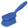 10"L Polypropylene Short Handle Scrub Brush, Blue view 1