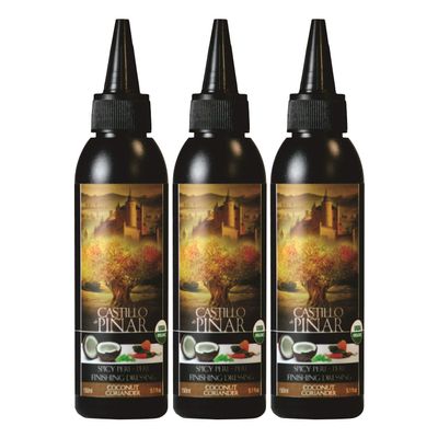 Castillo de Piar 3-Pack Coconut & Coriander Spicy Peri-Peri 150ml, Non GMO