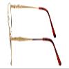 Linda Evans Designer Oval Reading Glasses LE-169 in Demi Amber 53mm +1.50 view 3