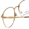 Linda Evans Designer Oval Reading Glasses LE-169 in Demi Amber 53mm +1.50 view 4