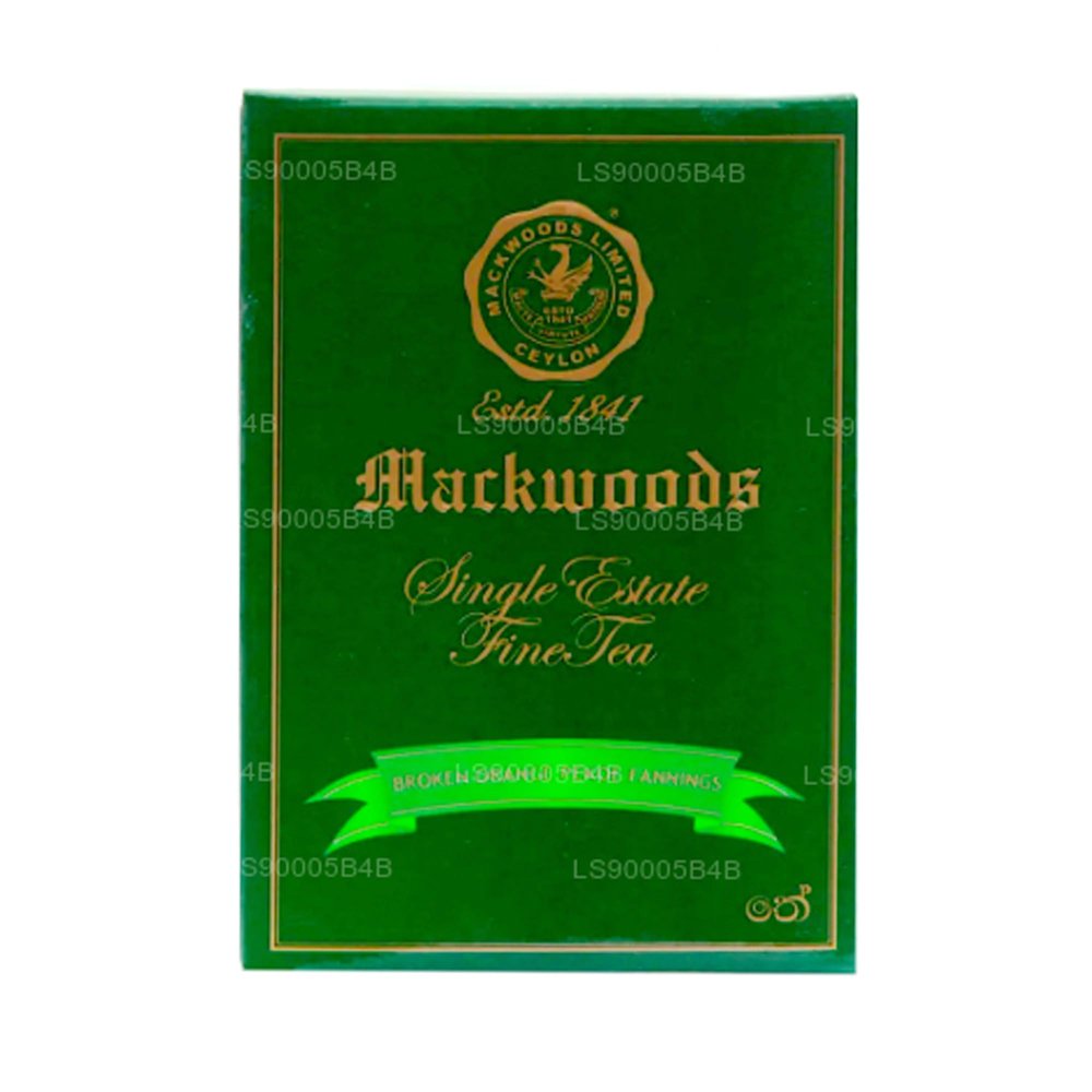 Sri Lanka Ceylon Mackwoods Single Estate Tea Broken Orange Pekoe Fannings 200g
