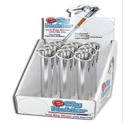 Aluminum E-Holder and Key Chain with Pen Clip - 1x w/Random Color and Design