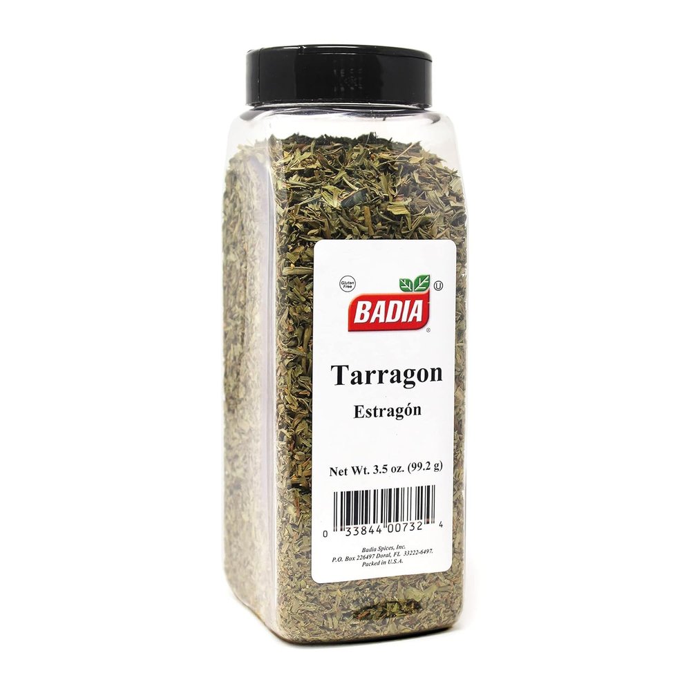 Badia Tarragon 3.5 oz Aromatic & Sweet, French Inspired Flavor Dried Tarragon Leaves, Gluten Free & Kosher