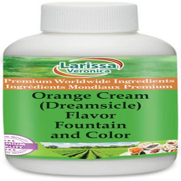 Orange Cream (Dreamsicle) Flavor Fountain and Color (16 oz, ZIN: 528199) - 2 Pack