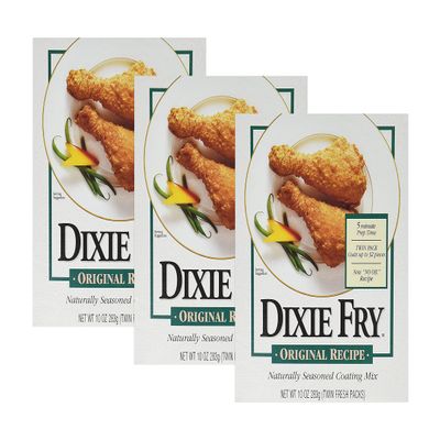 Dixie Fry Original Recipe Naturally Seasoned Coating Mix (1 pack 10 oz) (3 pack)